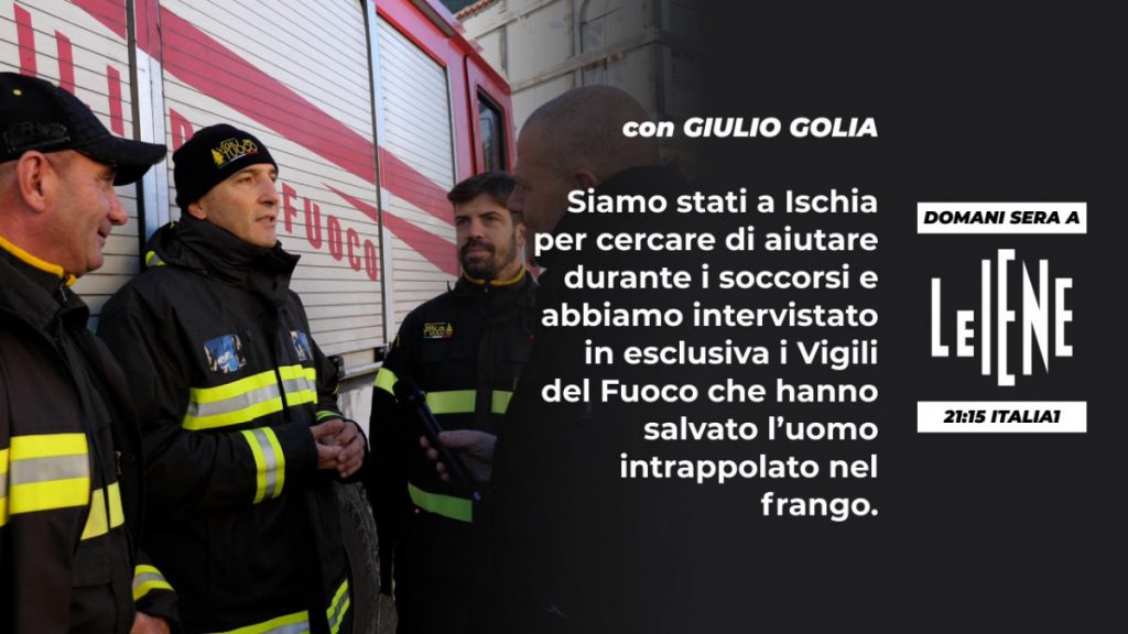 Le Iene - Stasera il reportage di Golia Golia da Ischia dopo la frana