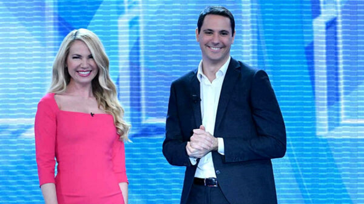 Federica Panicucci e il collega Francesco Vecchi
