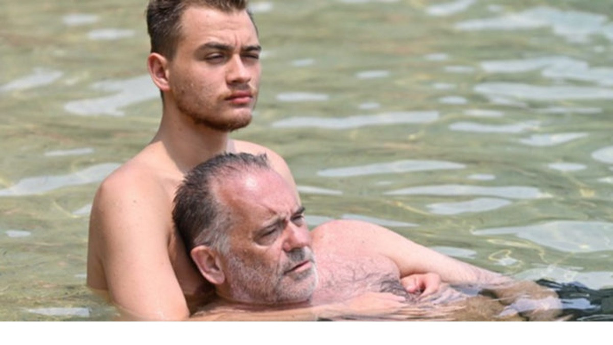 Alessandro Cecchi Paone e il compagno Simone Antolini Alessandro Cecchi Paone e il compagno Simone Antolini