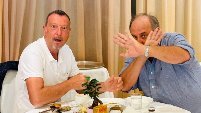 Gerry Scotti e Amadeus