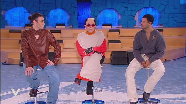 I tre giudici del Serale di Amici 2024, Cristiano Malgioglio, Michele Bravi e Giuseppe Giofrè