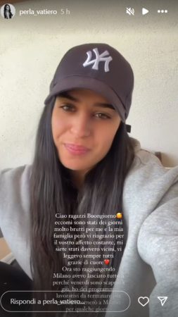 Storie di Instagram di Perla Vatiero Storie di Instagram di Perla Vatiero
