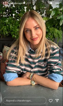 Storie Instagram di Chiara Ferragni
