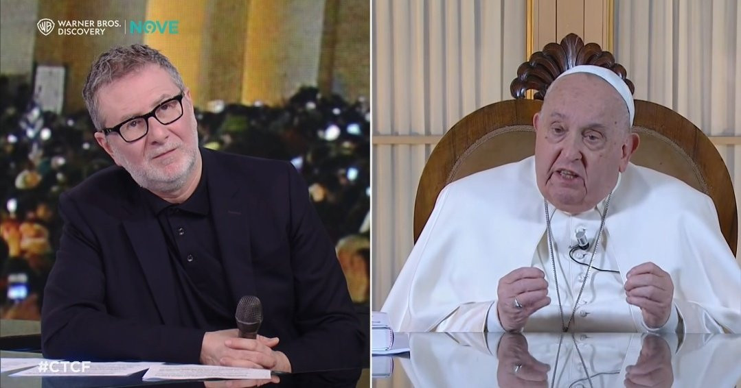 Papa Francesco da Fazio: “Quando sono stato eletto ho pensato fossero pazzi”, poi bacchetta Trump