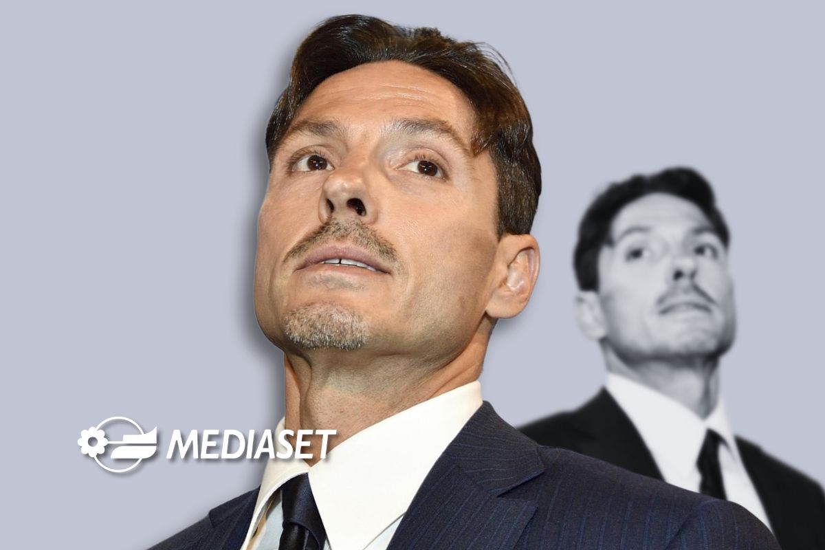 Pier Silvio Berlusconi e logo Mediaset