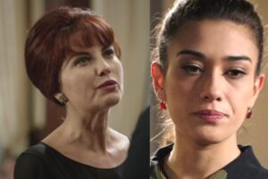 collage foto adelaide e rosa ne il paradiso delle signore