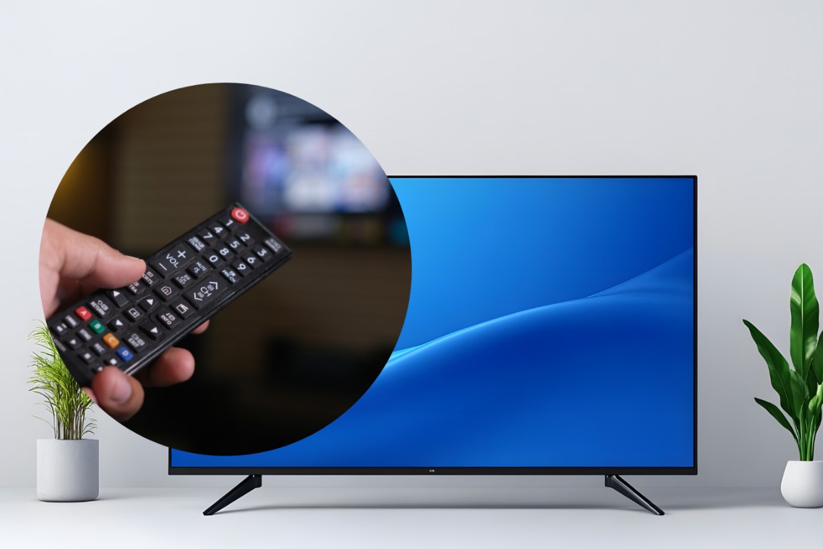 collage tv e telecomando